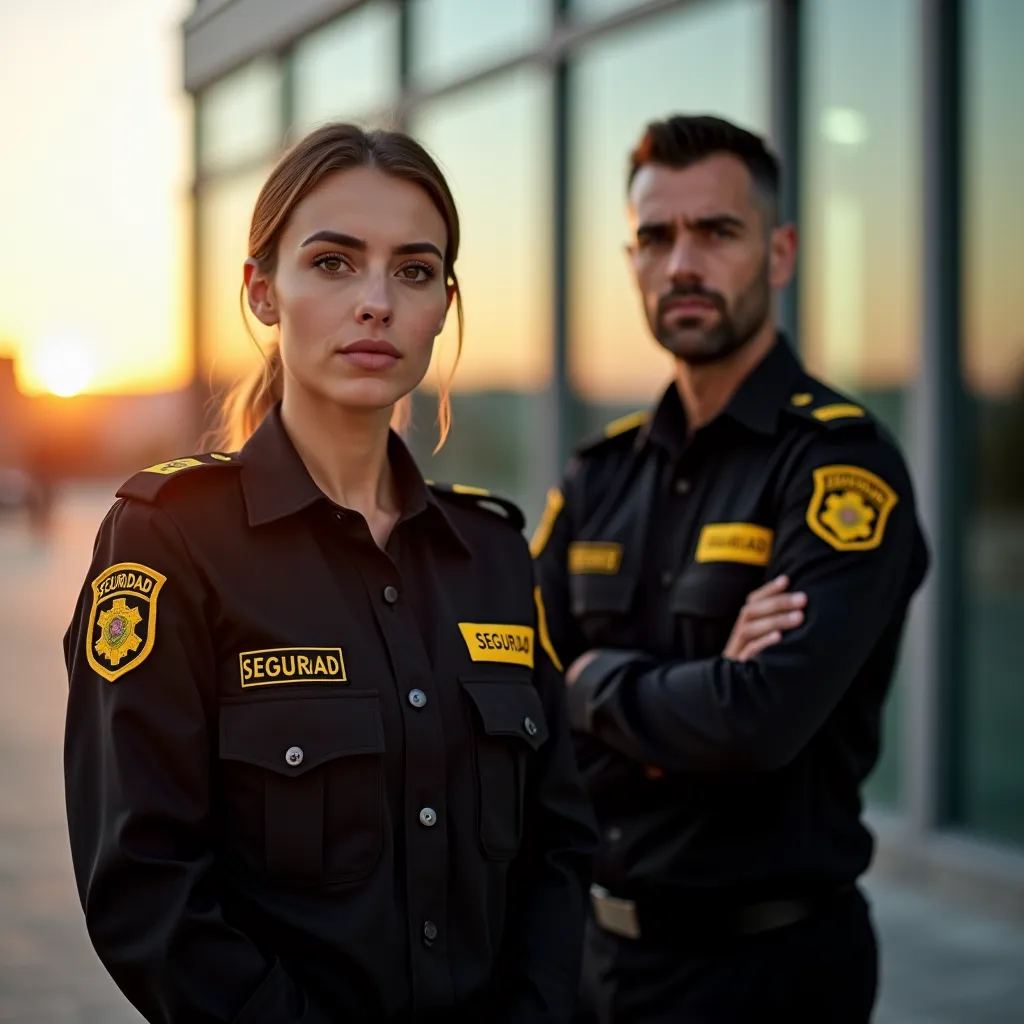 Equipo profesional de vigilantes de seguridad privada para certificado medico TIP